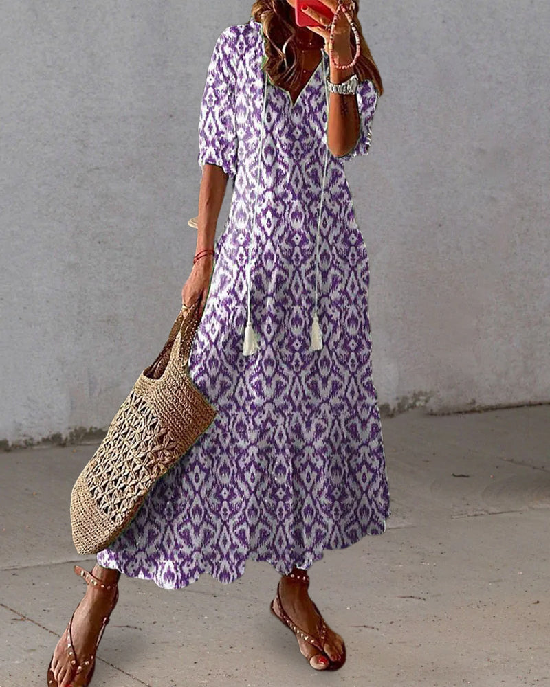 LEA - Elegantes Boho-Kleid mit Bauchabdeckung