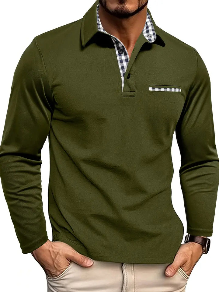 Willem - Poloshirt mit langen Ärmeln