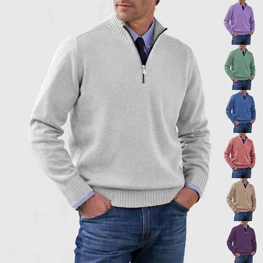 Ben™ Langarm Herren Zip-Pullover