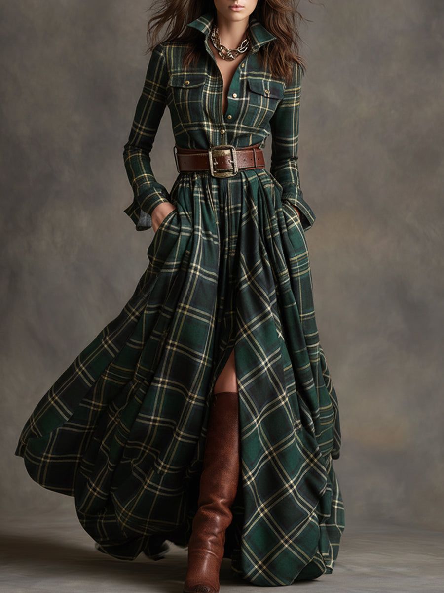 Giulietta - Maxikleid mit Karomuster