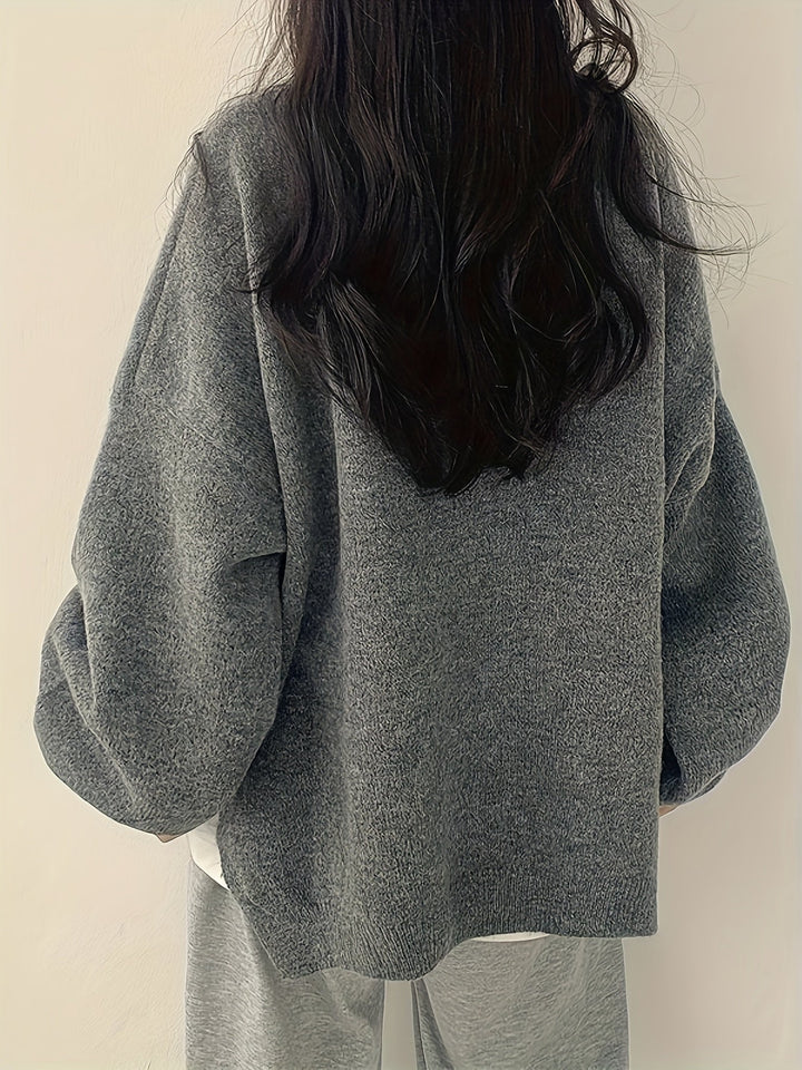 Pearline™ Pullover Mit Rundhalsausschnitt Und Langen Ärmeln