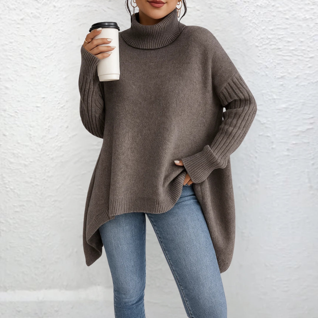 Brigit - Pullover mit lockerer Passform und Rollkragen