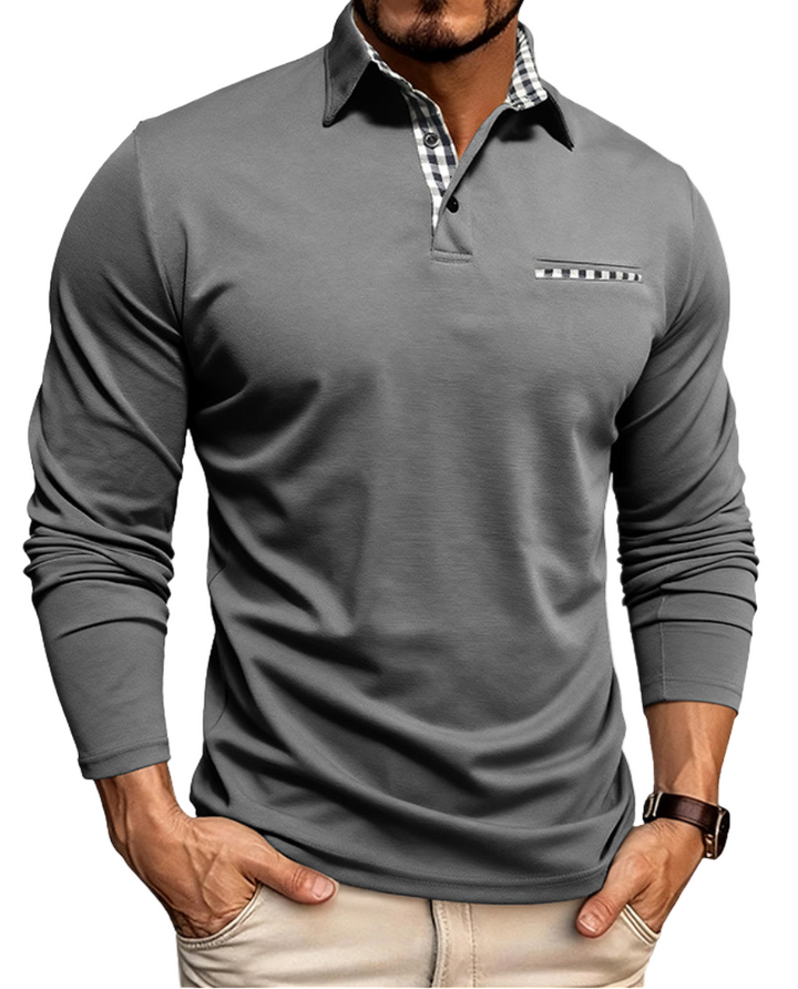 James - Herren Langarm-Polo