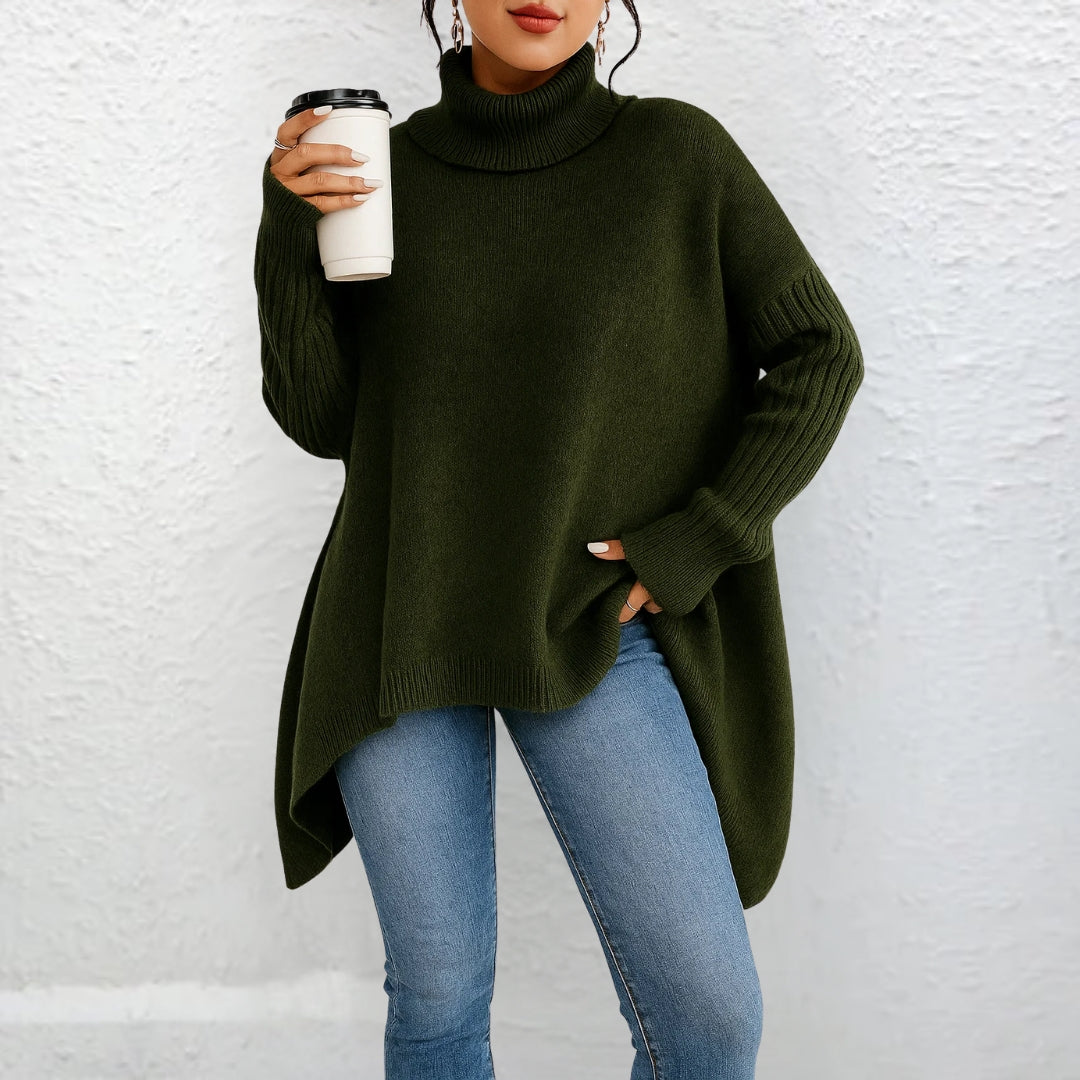 Brigit - Pullover mit lockerer Passform und Rollkragen