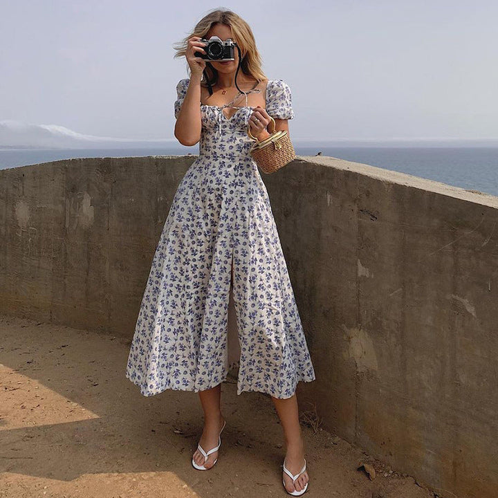 Sommerkleid mit Blumendruck
