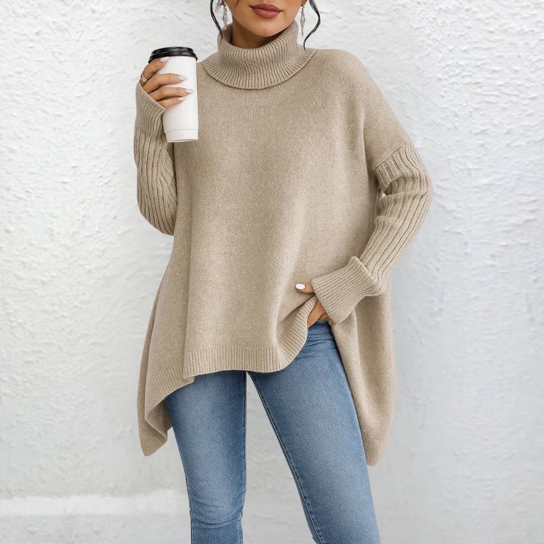 Brigit - Pullover mit lockerer Passform und Rollkragen