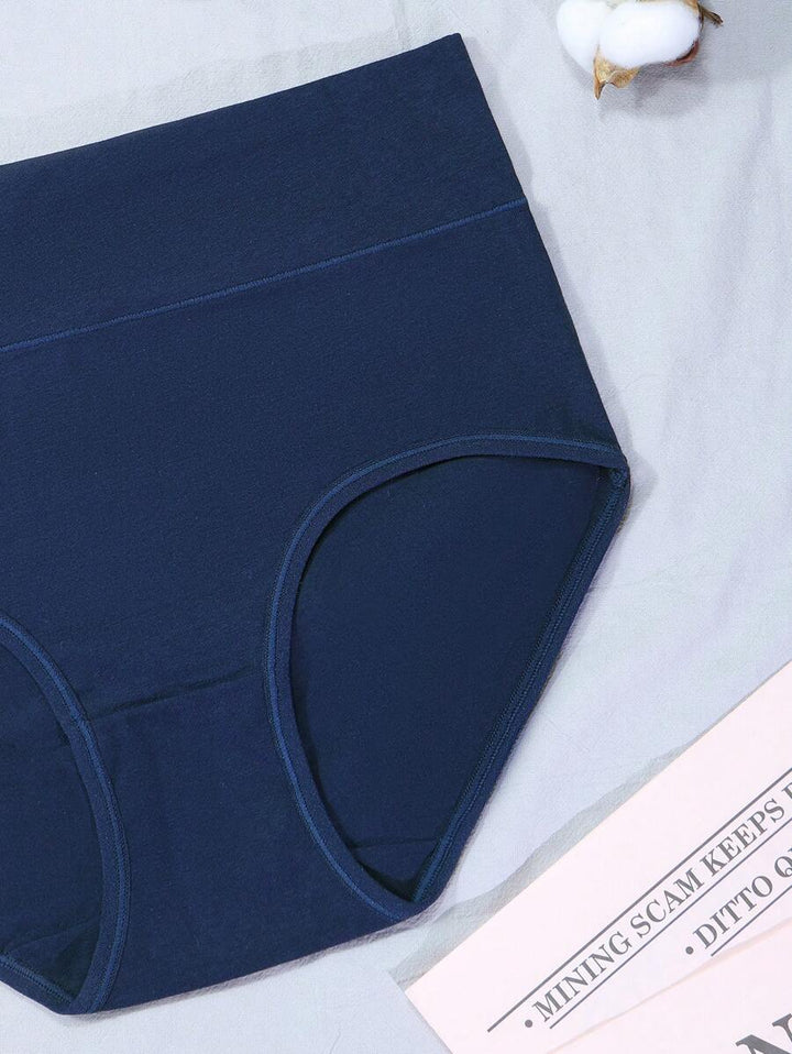 5er-Pack Damen Baumwollslips Mitteltaille