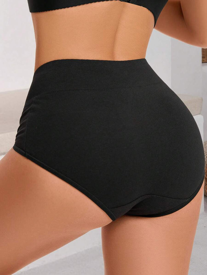 5er-Pack Damen Baumwollslips Mitteltaille