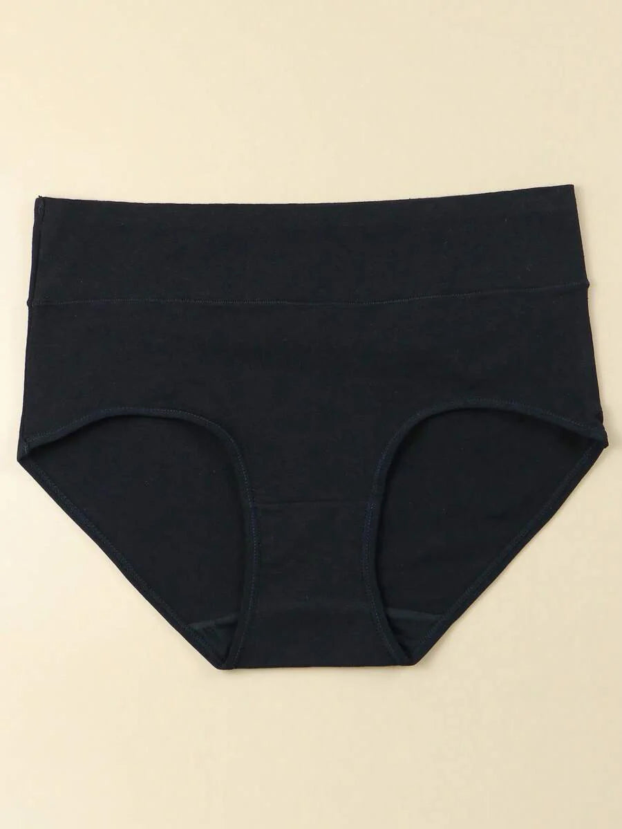 5er-Pack Damen Baumwollslips Mitteltaille