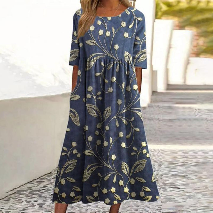 MADELINE - Vintage-Kleid mit Blumendruck