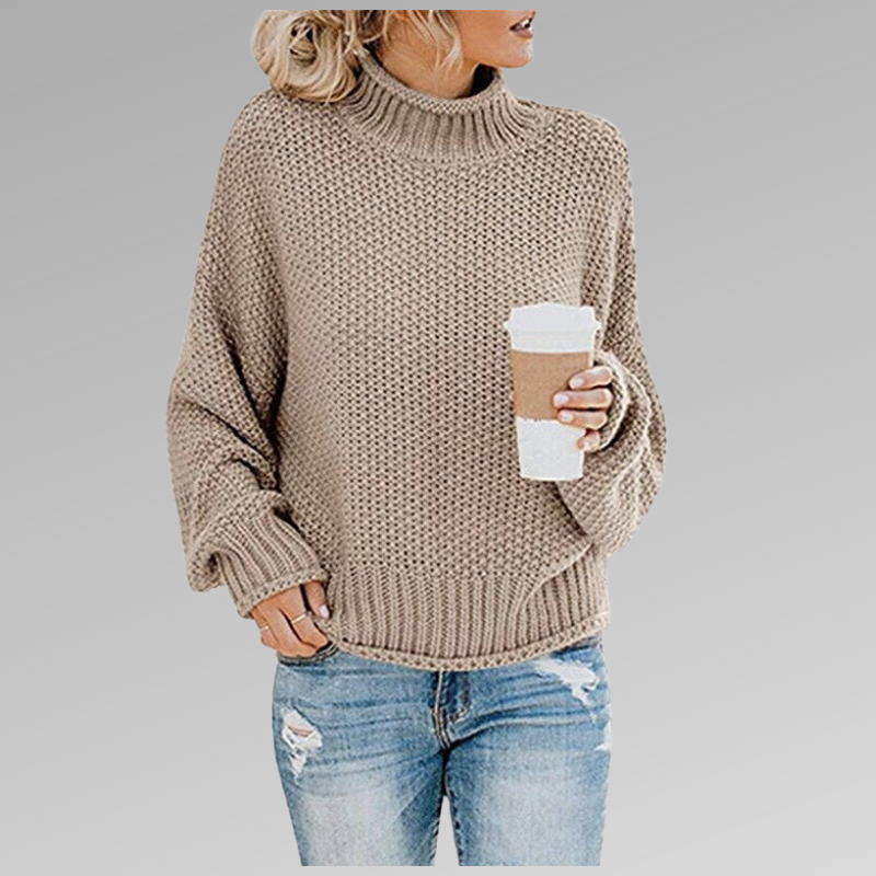 Belinda Pullover mit hohem Kragen
