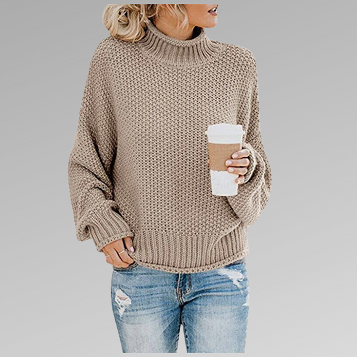 Belinda Pullover mit hohem Kragen