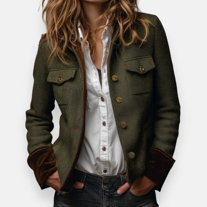 Daria – Tweedjacke mit Samt