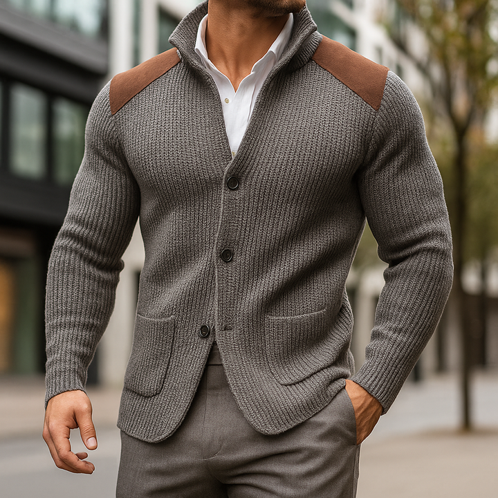 HENRY - BLAZER AUS STRUKTURIERTEM STRICK