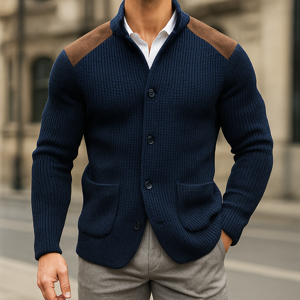 HENRY - BLAZER AUS STRUKTURIERTEM STRICK