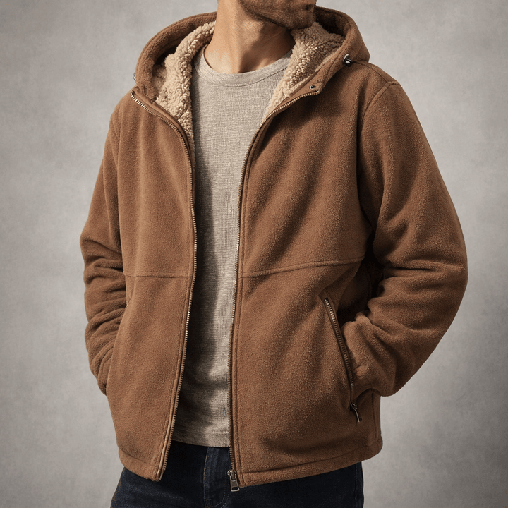 Herren Fleece-Jacke aus Sherpa