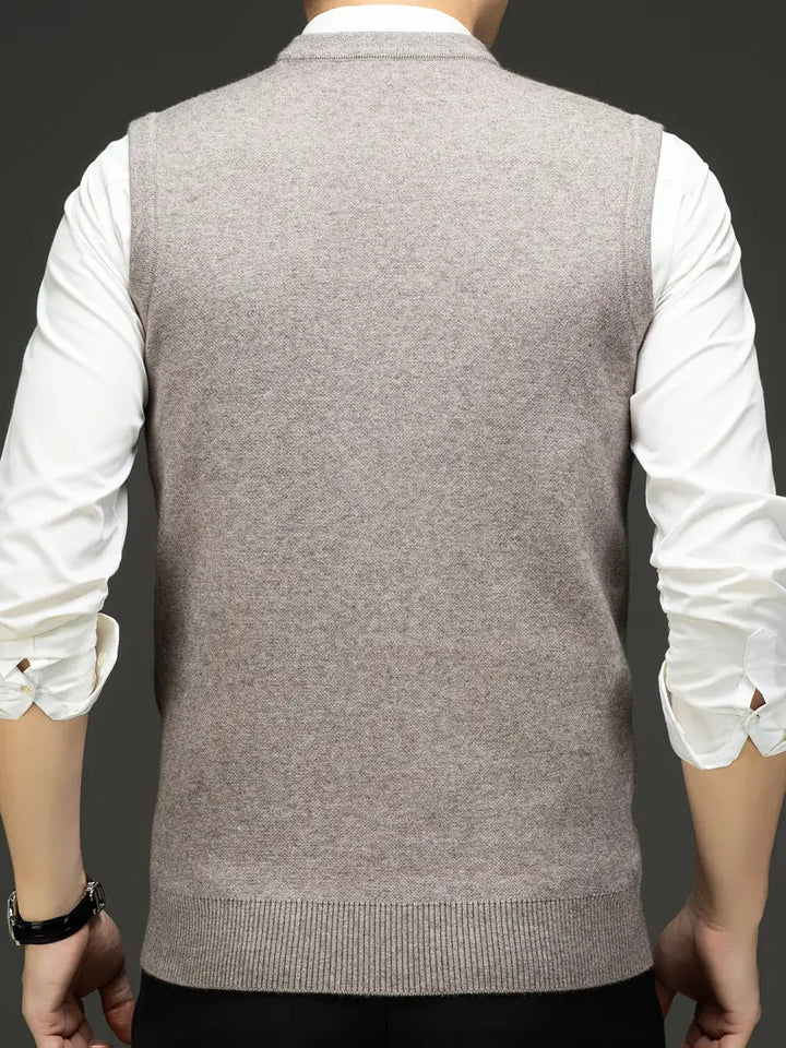 Yannick Ärmelloser Herren Pullover