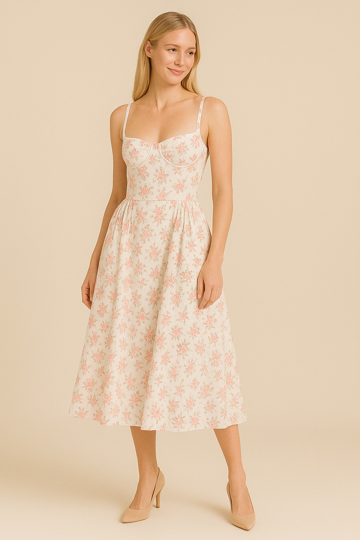 HERBERGER | Damen Sommerkleid mit V-Ausschnitt luftig-leicht