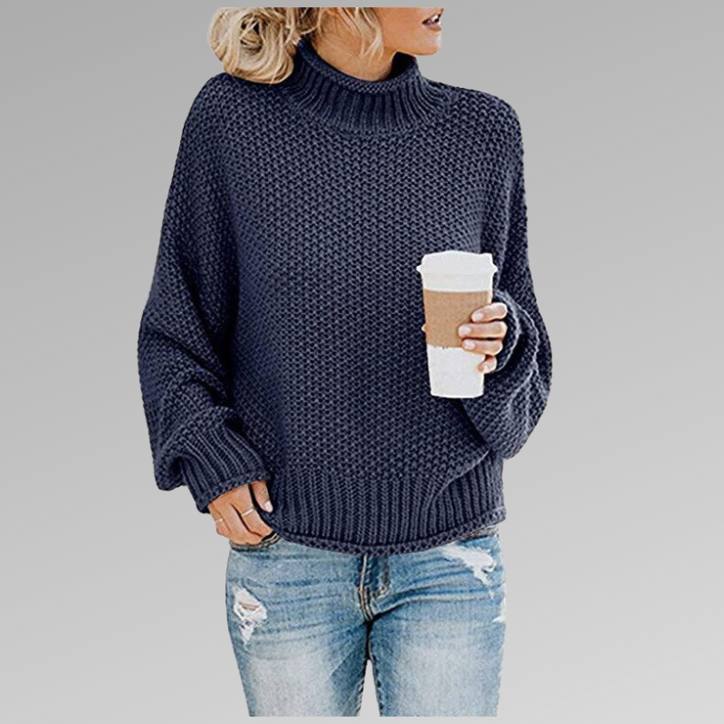 Belinda Pullover mit hohem Kragen