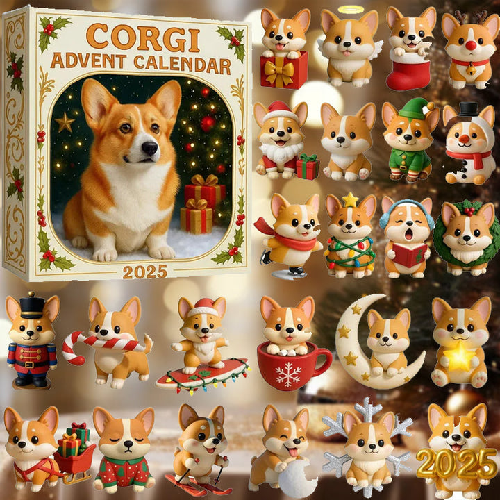 🎄Corgi Adventskalender 2025 - 2D Design🐶