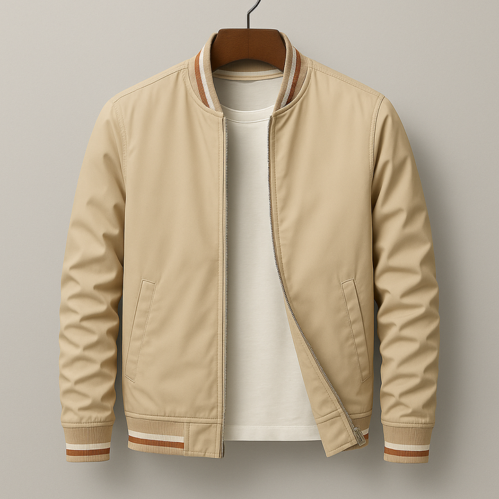 Leon - Elegante gestreifte Bomberjacke
