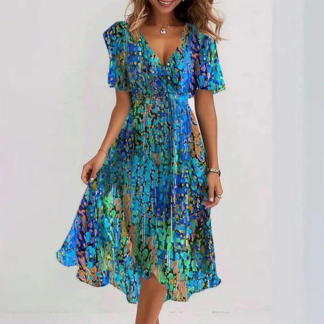 GRACE - Elegantes Kleid mit kurzen Ärmeln