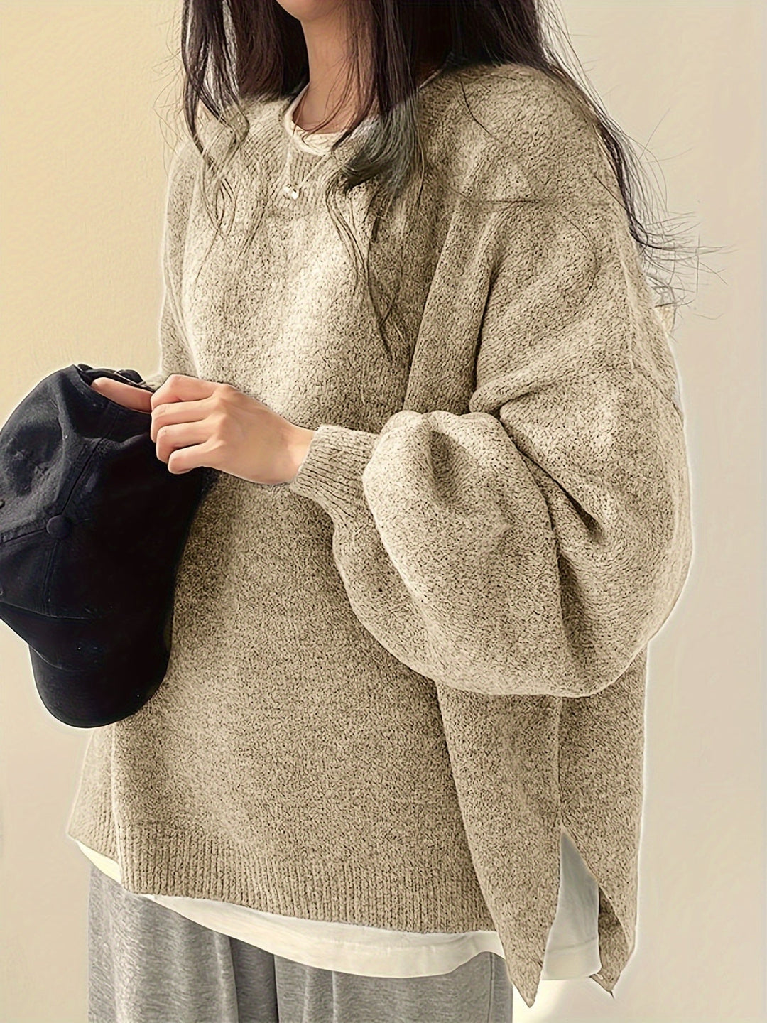 Pearline™ Pullover Mit Rundhalsausschnitt Und Langen Ärmeln