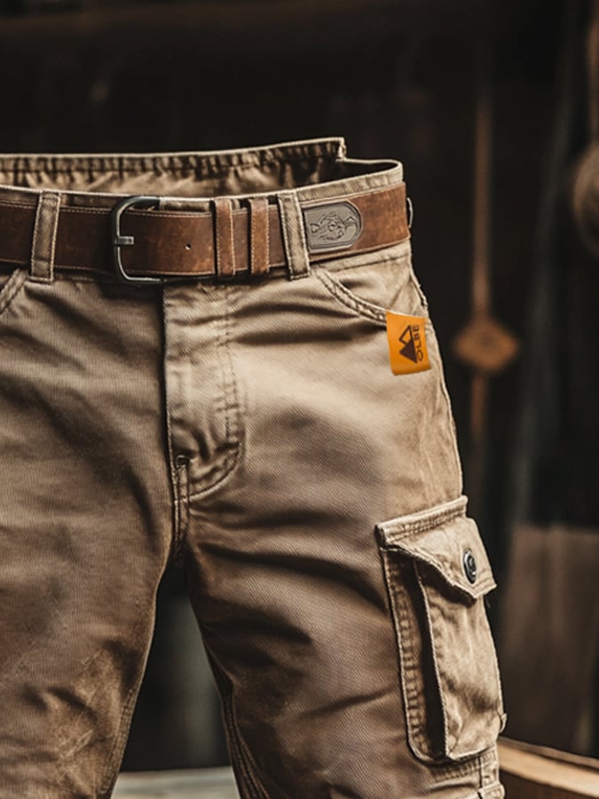 PETER - Retro Outdoor Multi-Use Cargo-Hosen aus Ripstop für Männer