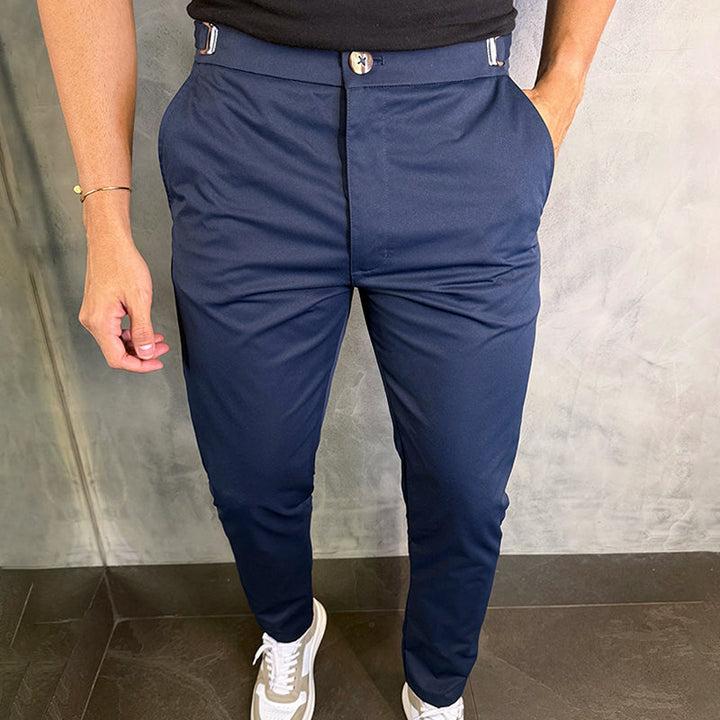 Matan Klassische Stretch Hose Mit Schmaler Passform