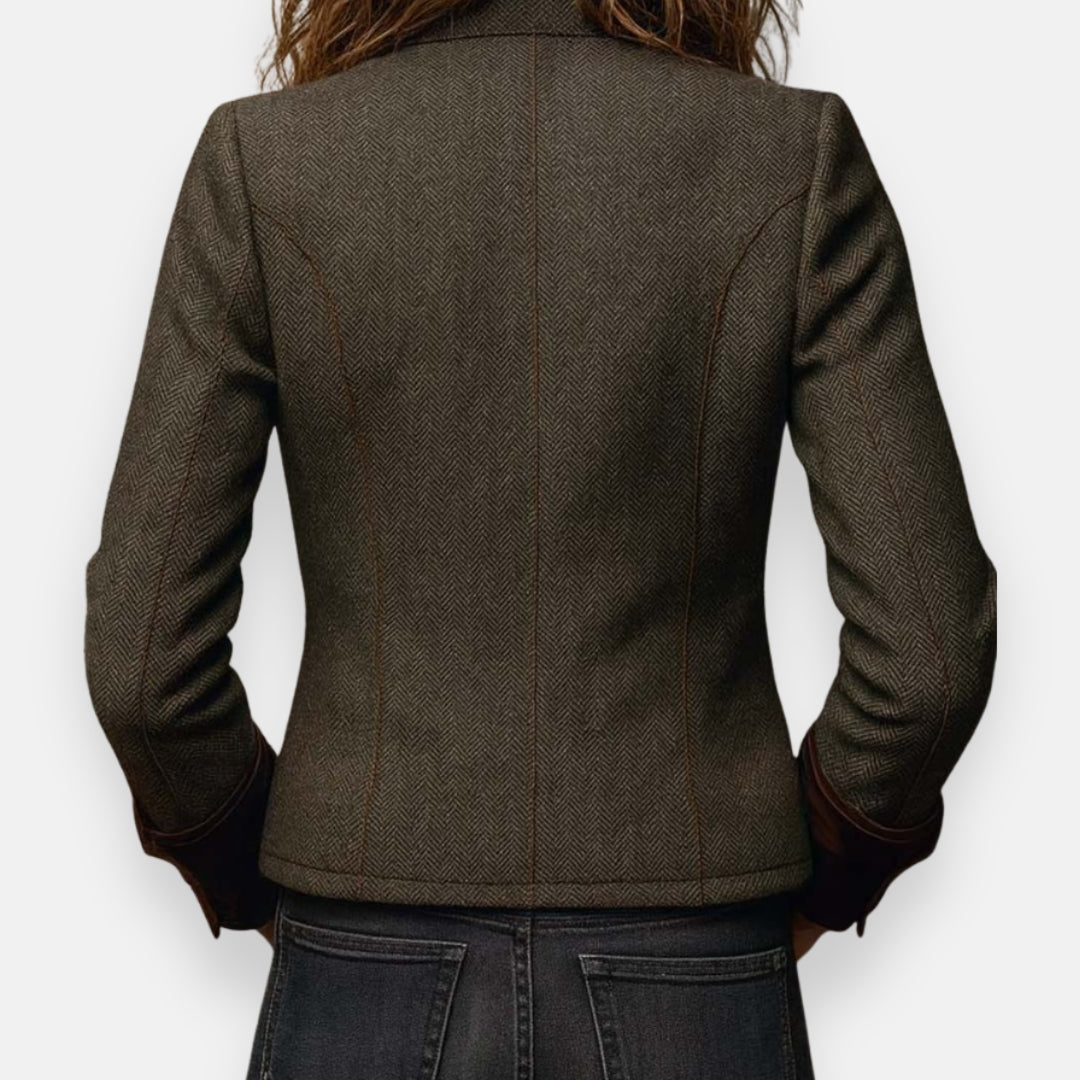 Daria – Tweedjacke mit Samt