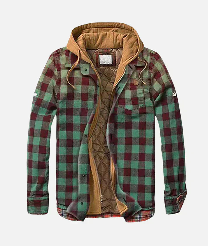 RICHARD - Karierte Patchworkjacke