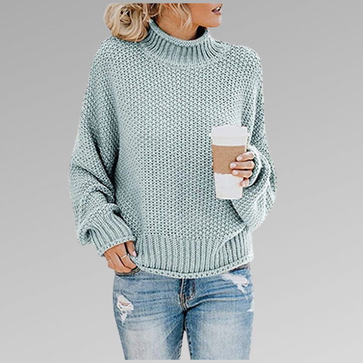 Belinda Pullover mit hohem Kragen