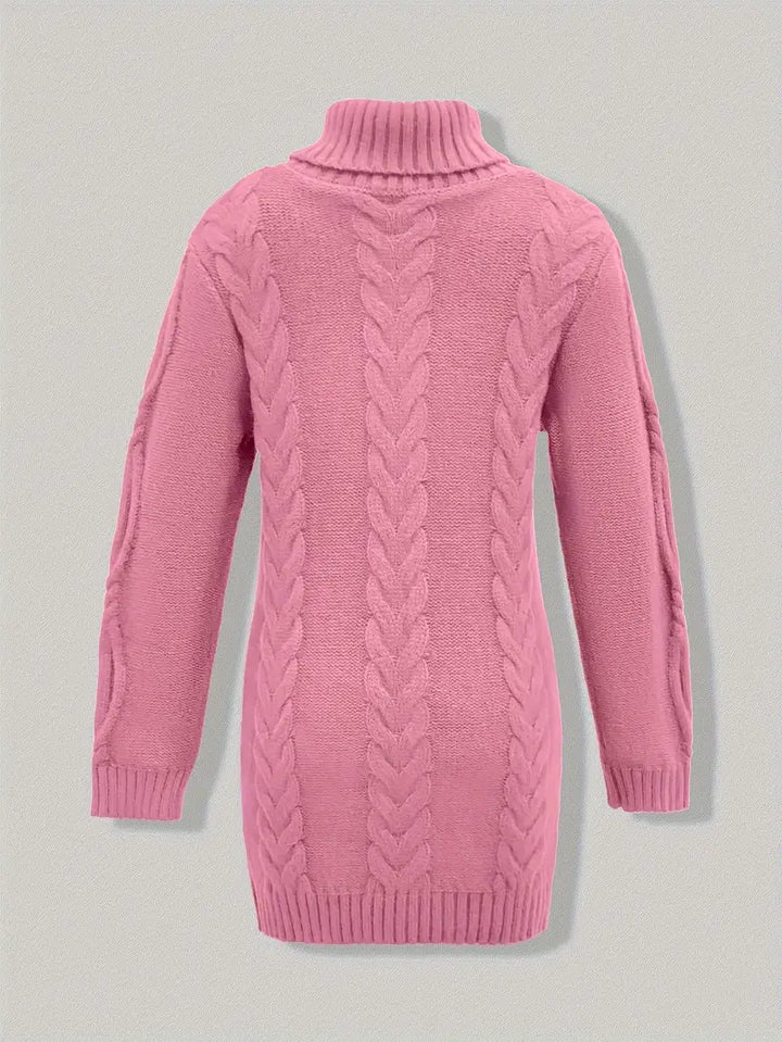 Narda™ Damen Rollkragen Kleid