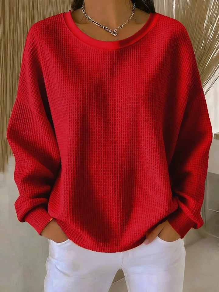 Elora - Texturiertes Sweatshirt