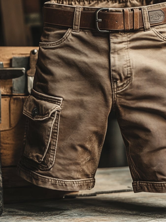PETER - Retro Outdoor Multi-Use Cargo-Hosen aus Ripstop für Männer