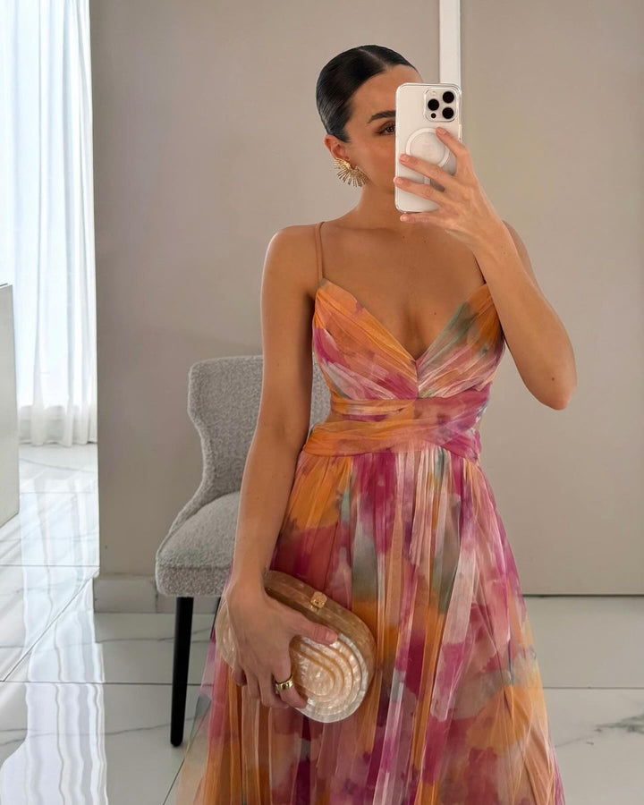 Giselle - Zauberhaftes Maxikleid mit Floralprint