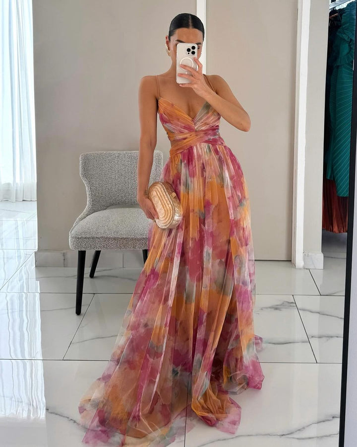 Giselle - Zauberhaftes Maxikleid mit Floralprint