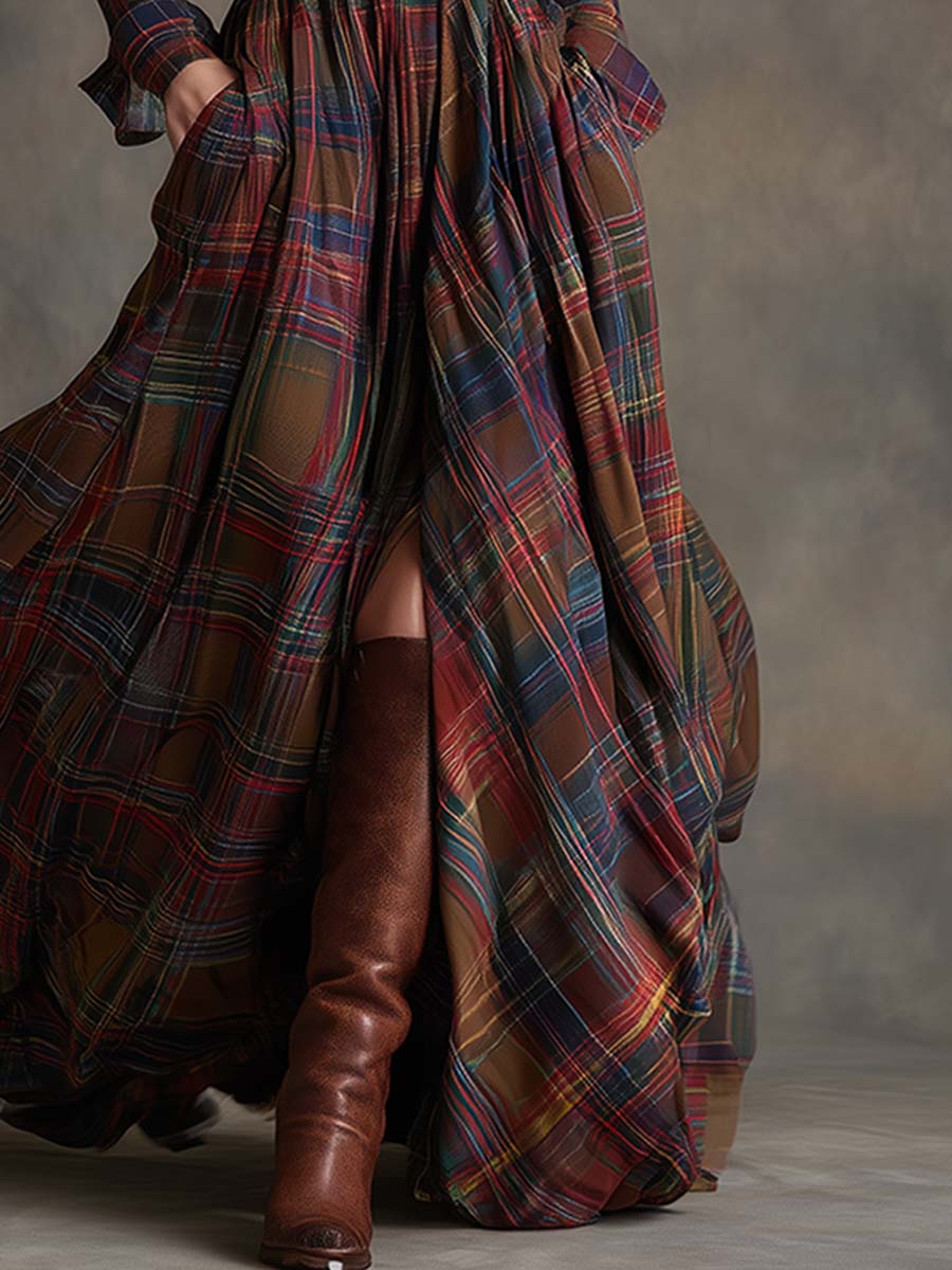 Giulietta - Maxikleid mit Karomuster