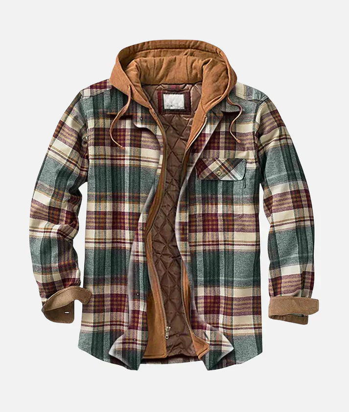 RICHARD - Karierte Patchworkjacke