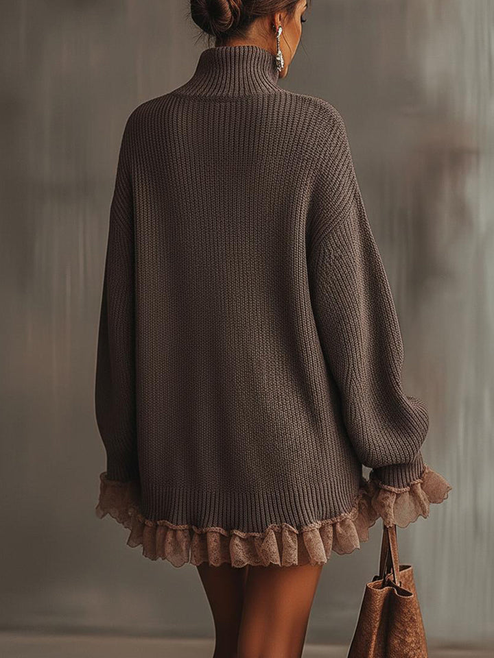 Nina - Strickkleid mit Rüschen