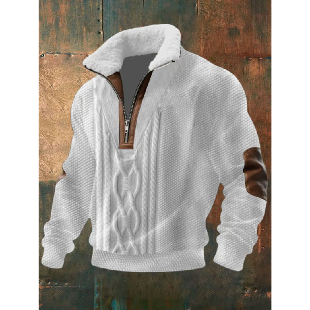 Oliver - Fleece-Pullover mit Reissverschluss und hohem Kragen
