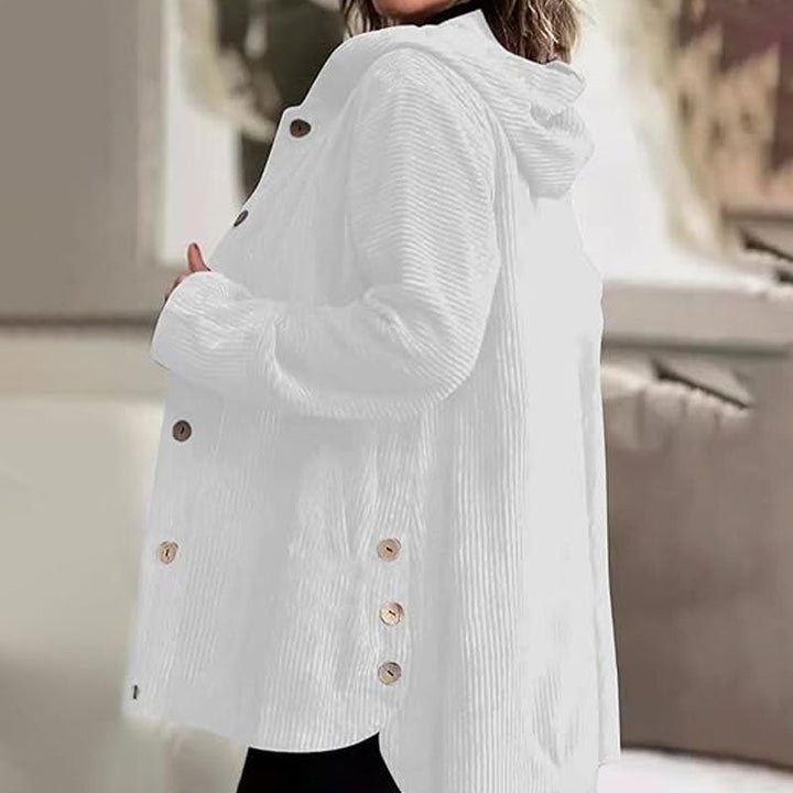 AVERY - Lässige Samt-Hoodiejacke für den Herbst