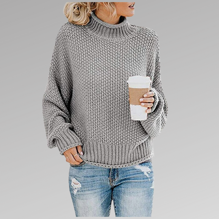 Belinda Pullover mit hohem Kragen