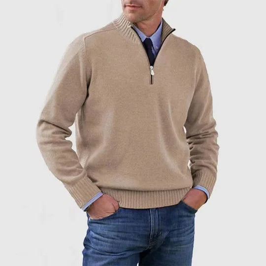 Ben™ Langarm Herren Zip-Pullover
