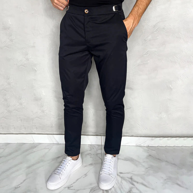 Matan Klassische Stretch Hose Mit Schmaler Passform
