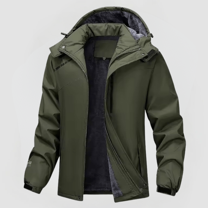 WASSERDICHTE JACKE MIT FLEECE FUTTER