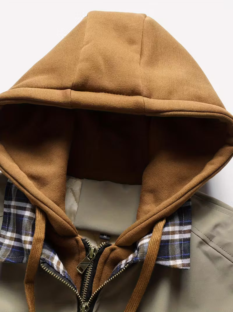 Sylvain™ Kapuzen Jacke Im Luftwaffe Stil Mit Reissverschluss
