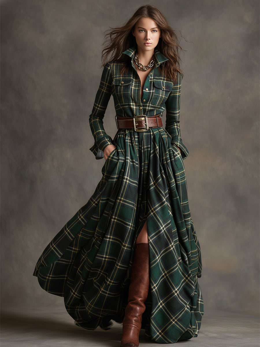 Giulietta - Maxikleid mit Karomuster