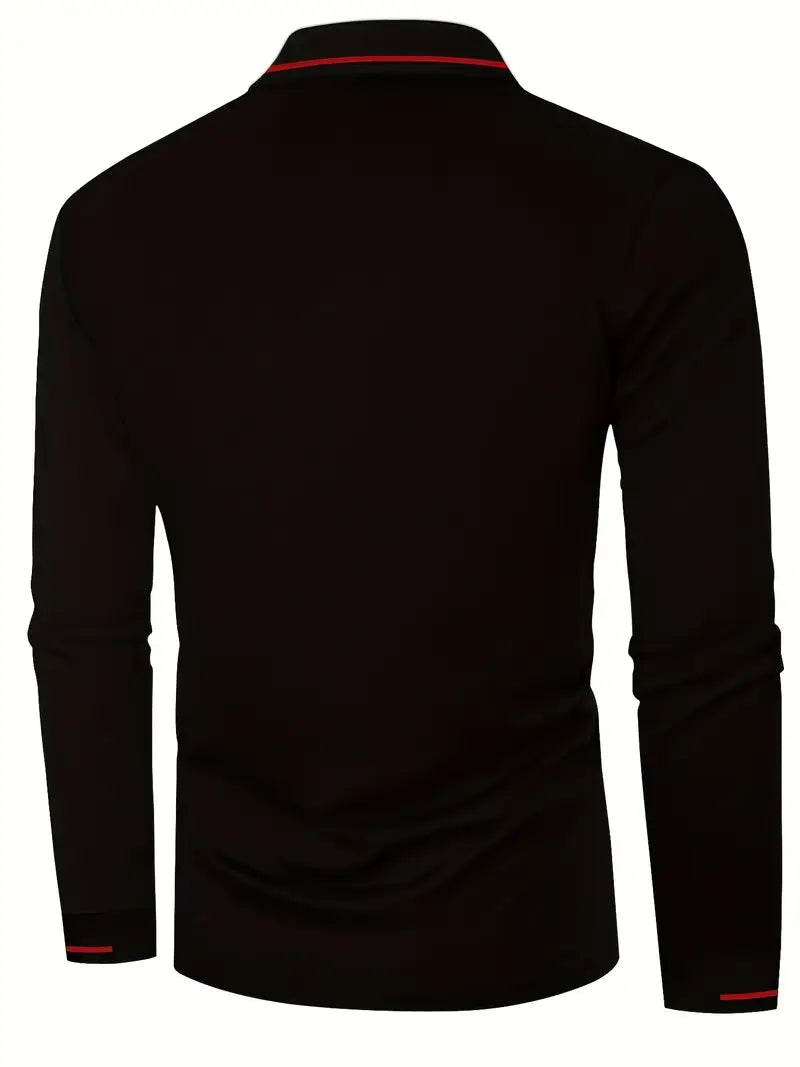 MICHAEL - Elegantes Langarm-Polo