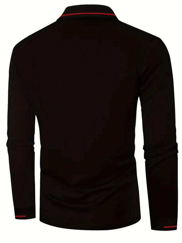 MICHAEL - Elegantes Langarm-Polo